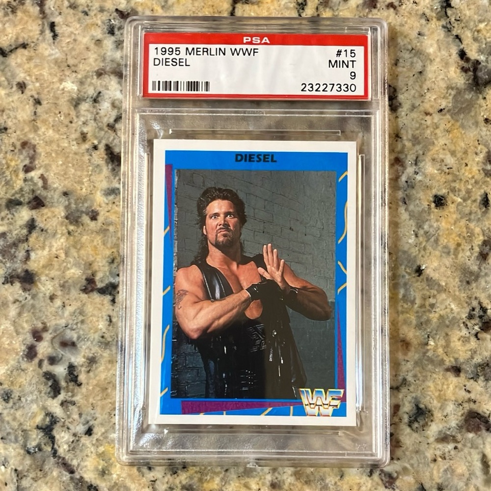 1995 WWF Merlin Diesel Kevin Nash Big Daddy Cool #15 PSA 9